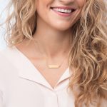24k Gold Plated Engraved Queen Necklace - Queen Socks - Image 3