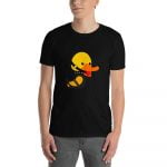 April Duck Duck Goose Kink Unisex T-Shirt (Black) - Image 2