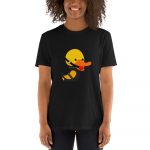 April Duck Duck Goose Kink Unisex T-Shirt (Black) - Image 4