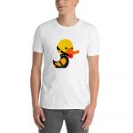 April - Duck Duck Goose Kink Unisex T-Shirt (White) - Image 2