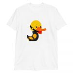 April - Duck Duck Goose Kink Unisex T-Shirt (White) - Image 6
