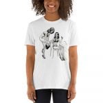 Reines - Born in Black Kink Unisex T-Shirt (White) - Image 2
