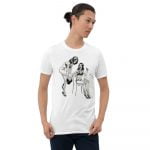 Reines - Born in Black Kink Unisex T-Shirt (White) - Image 3