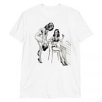 Reines - Born in Black Kink Unisex T-Shirt (White) - Image 5