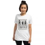 Mirror Mirror - Born in Black Kink Unisex T-Shirt (White) - Image 3