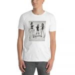 Mirror Mirror - Born in Black Kink Unisex T-Shirt (White) - Image 4