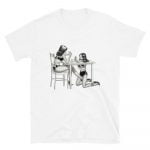 Dinner Guest - Born in Black Kink Unisex T-Shirt (White)