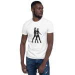 Black Crown - Born in Black Kink Unisex T-Shirt (White) - Image 2