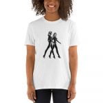Black Crown - Born in Black Kink Unisex T-Shirt (White) - Image 3
