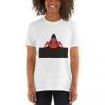 Contemplate - Shibari Kink Unisex T-Shirt (White) - Image 3
