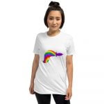 Rainbow Joy - A Night in Berlin Unisex T-Shirt (White) - Image 3