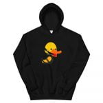April - Duck Duck Goose Kink Unisex Hoodie (Black) - Image 2