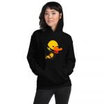 April - Duck Duck Goose Kink Unisex Hoodie (Black) - Image 5
