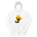 April Duck Duck Goose Kink Unisex Hoodie (White) - Image 2