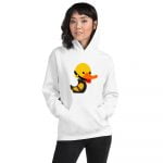 April Duck Duck Goose Kink Unisex Hoodie (White) - Image 4