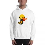 April Duck Duck Goose Kink Unisex Hoodie (White) - Image 5