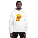Daisy - Duck Duck Goose Kink Unisex Hoodie (White) - Image 4