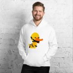 Fenton - Duck Duck Goose Kink Unisex Hoodie (White) - Image 3