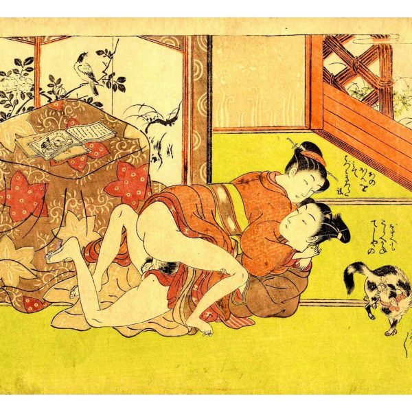 feeding-the-cat-shunga-japanese-erotica-art-prints-a4