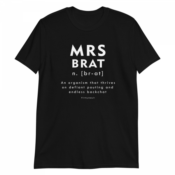 filthy adult bdsm t shirt personalised brat 1