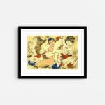 four-is-a-dream-shunga-japanese-erotica-prints-frame