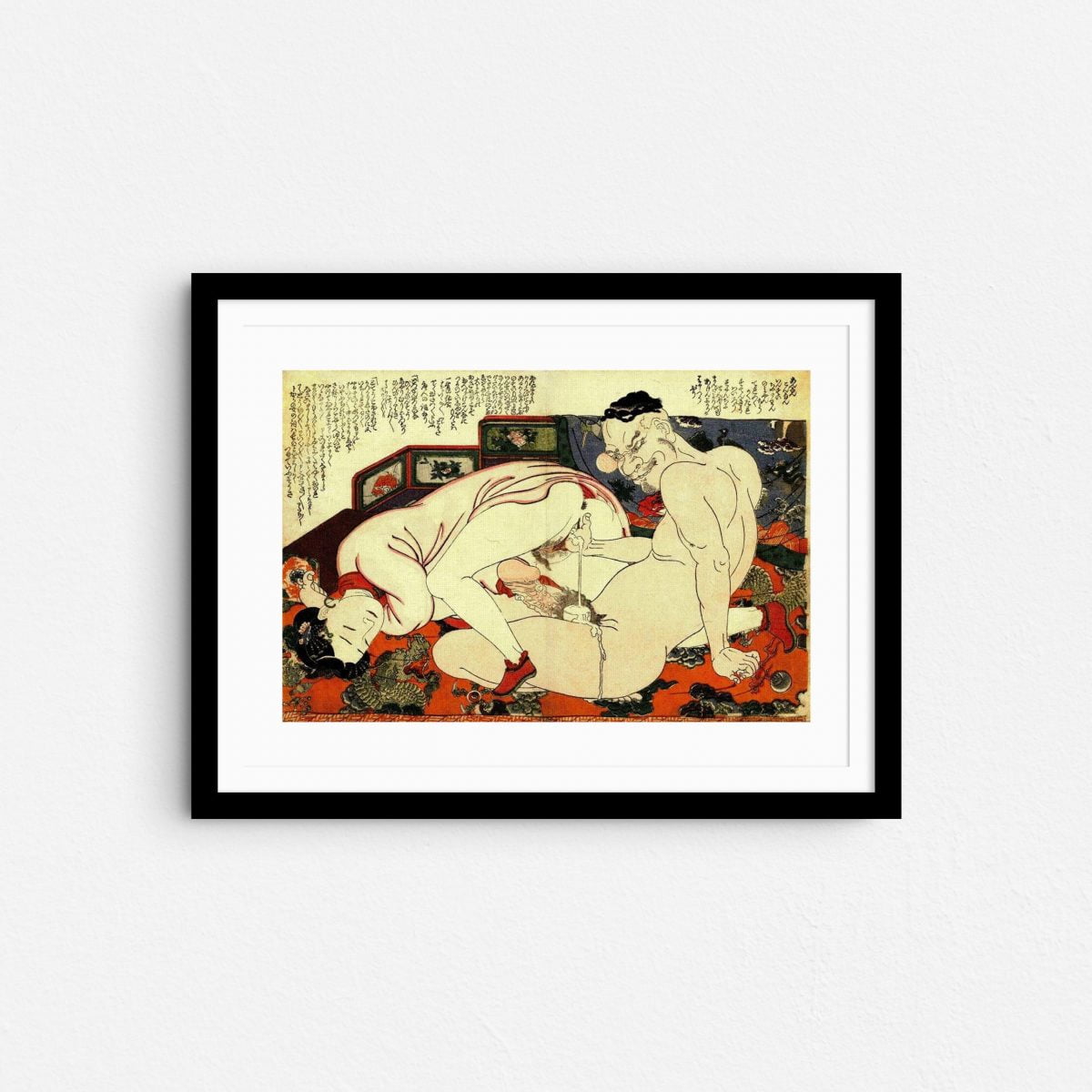 reaching-for-bliss-shunga-japanese-erotica-art-prints-frame