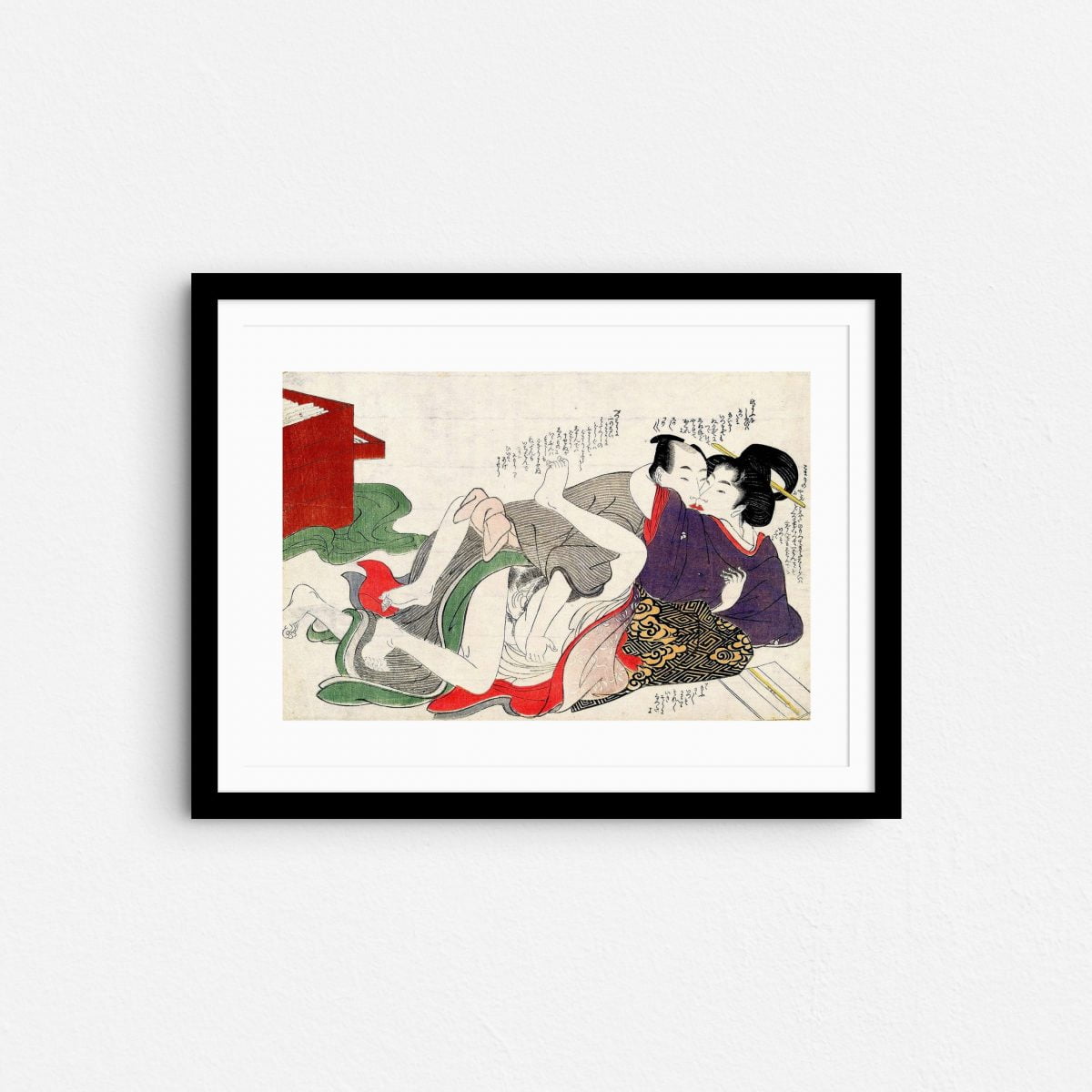 the-summer-heat-shunga-japanese-erotica-prints-frame
