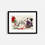 the-summer-heat-shunga-japanese-erotica-prints-frame