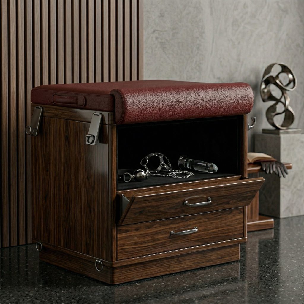 Padded Bondage Ottoman BDSM Furniture Filthy Adult
