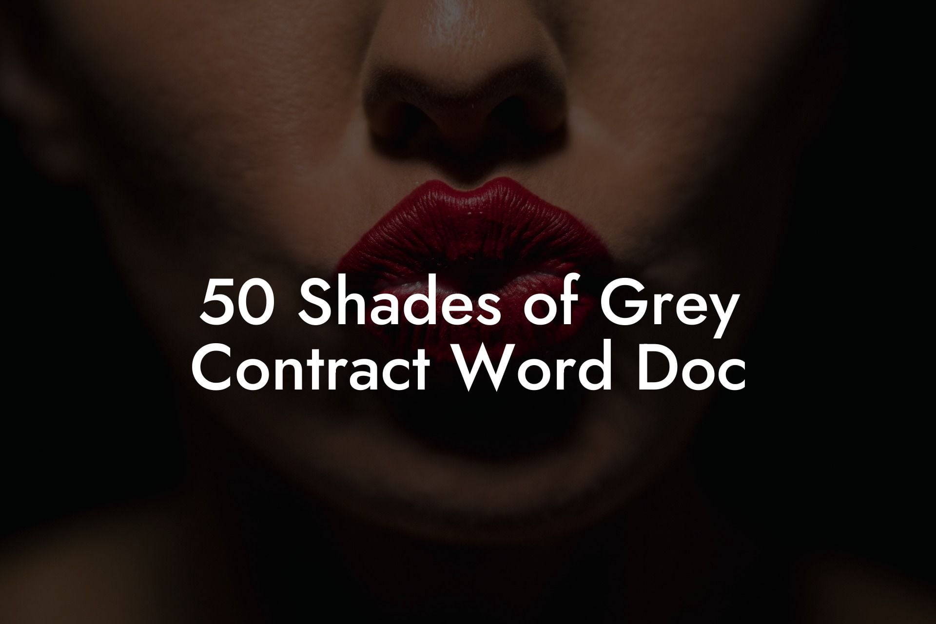 50 Shades of Grey Contract Word Doc