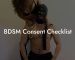 BDSM Consent Checklist