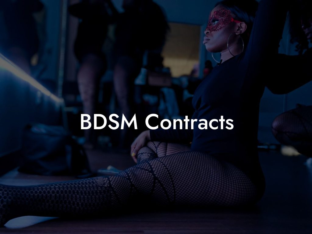 BDSM Contracts