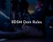 BDSM Dom Rules