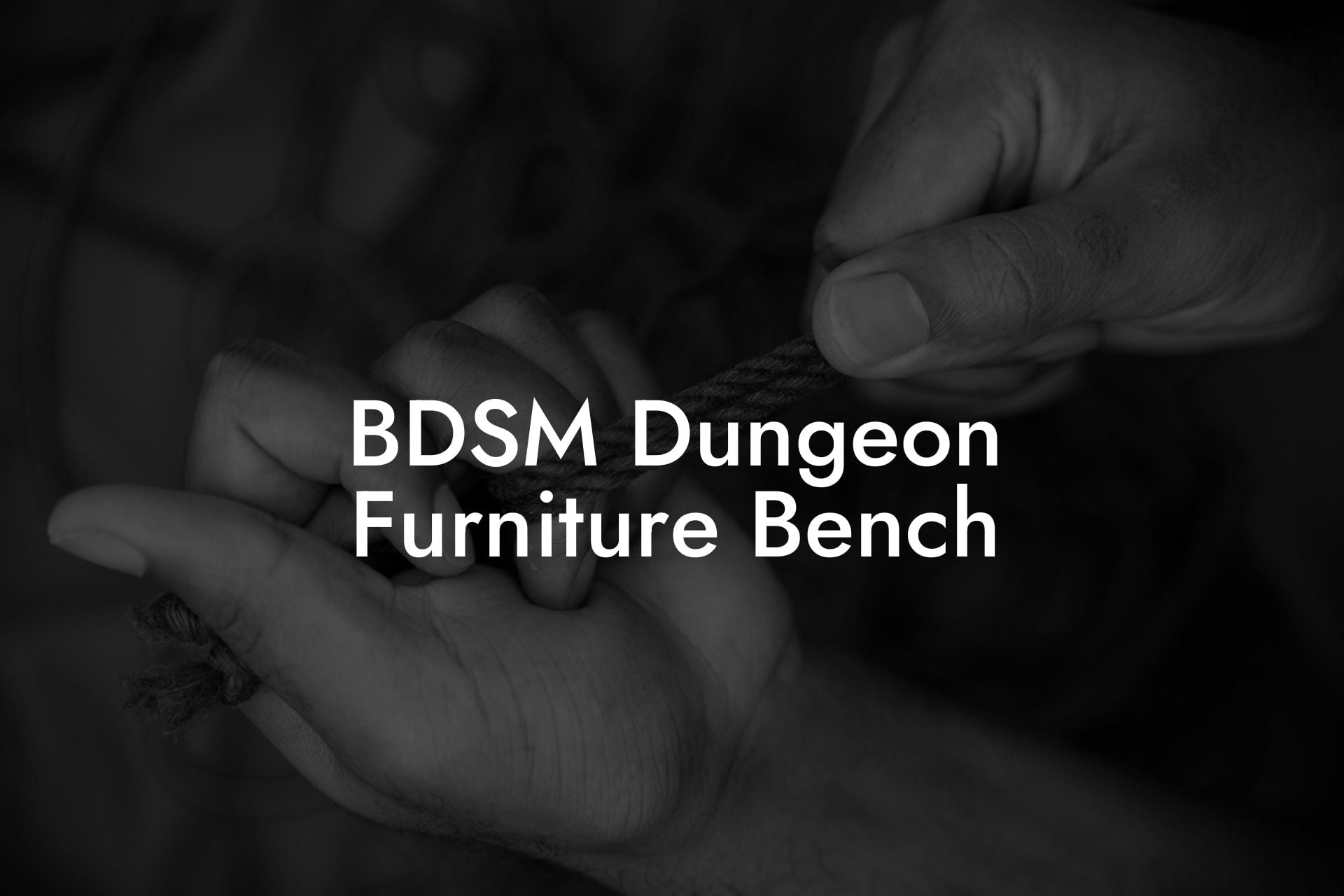 BDSM Dungeon Furniture Bench