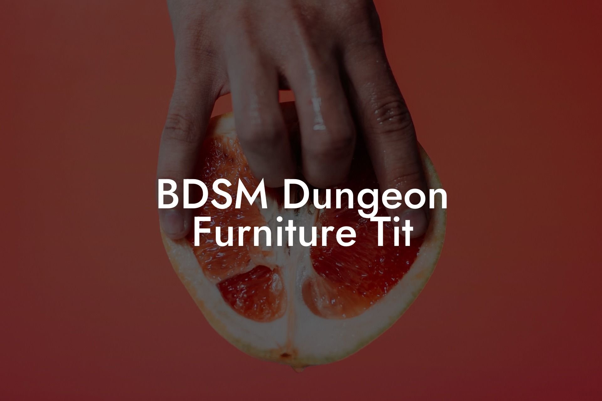 BDSM Dungeon Furniture Tit