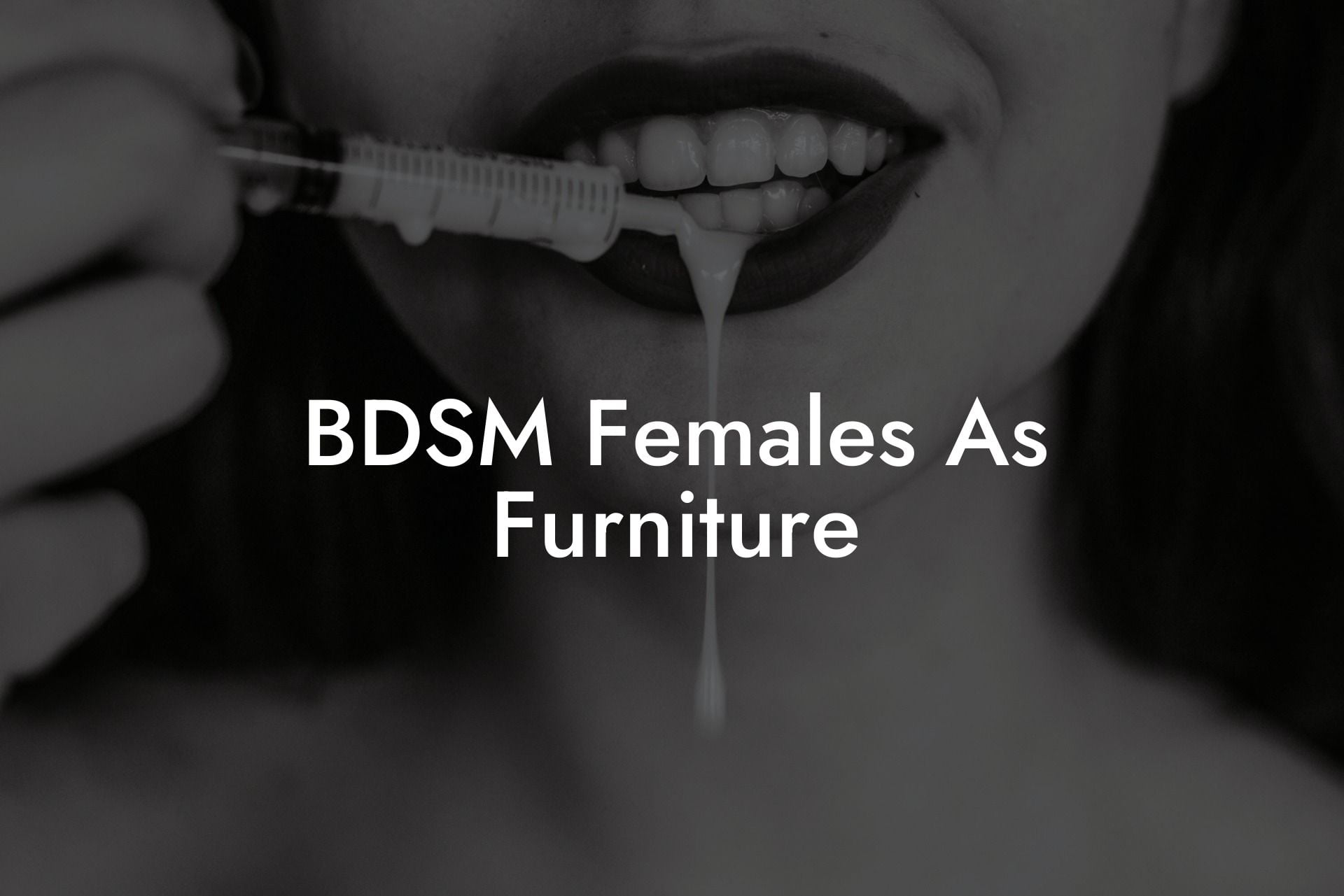 BDSM Females As Furniture