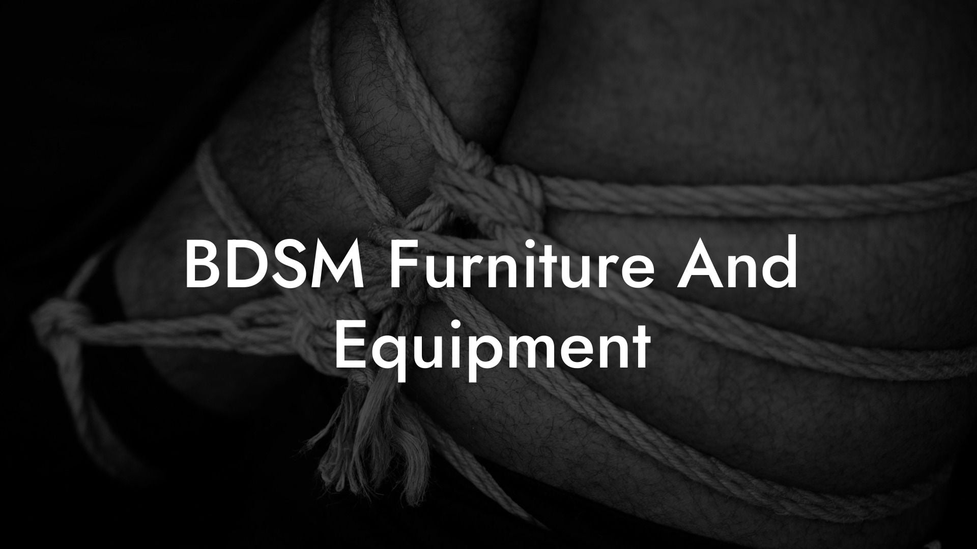 BDSM Furniture And Equipment
