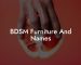 BDSM Furniture And Names