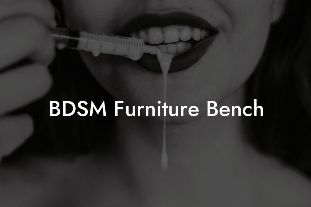 BDSM Furniture Bench