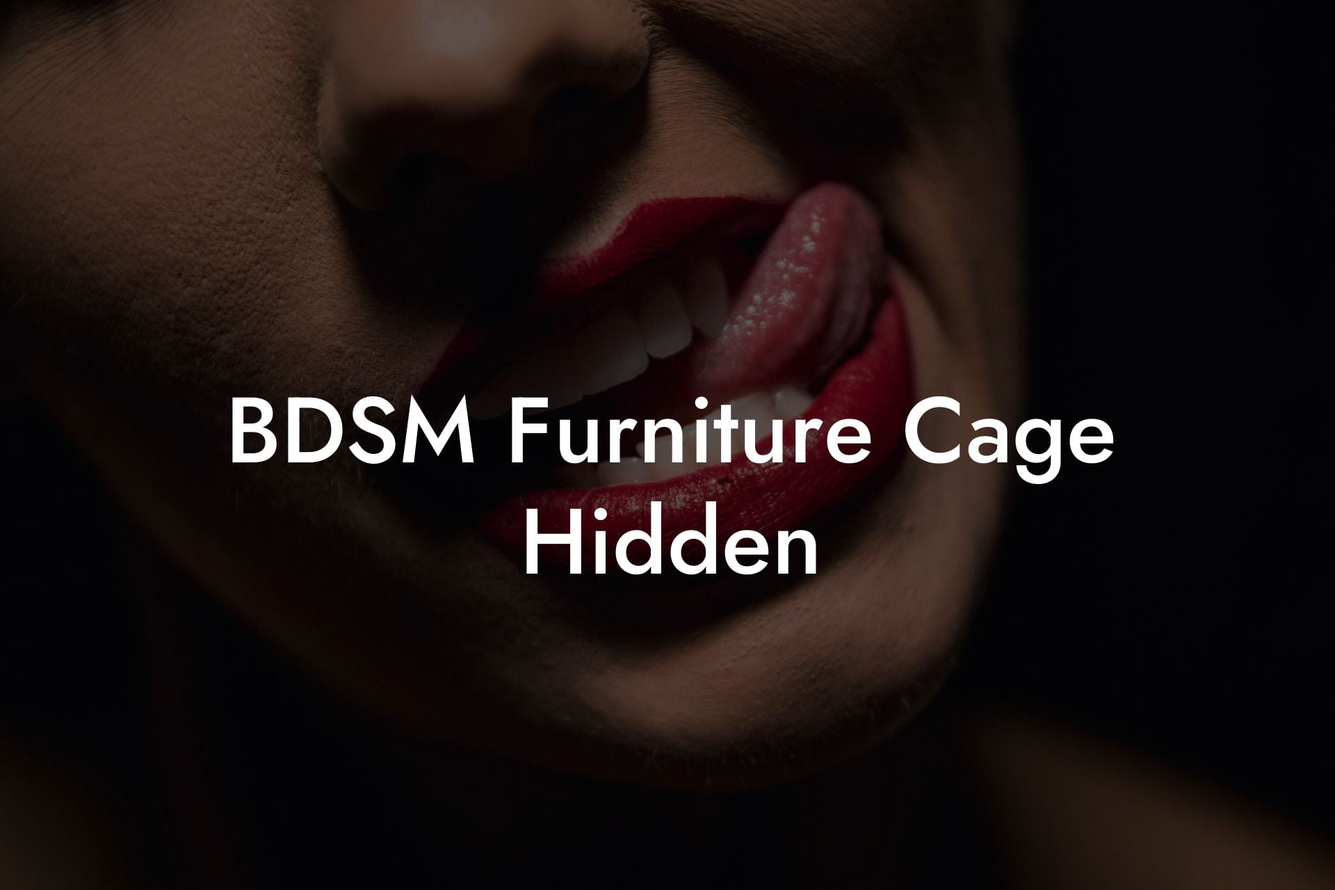BDSM Furniture Cage Hidden