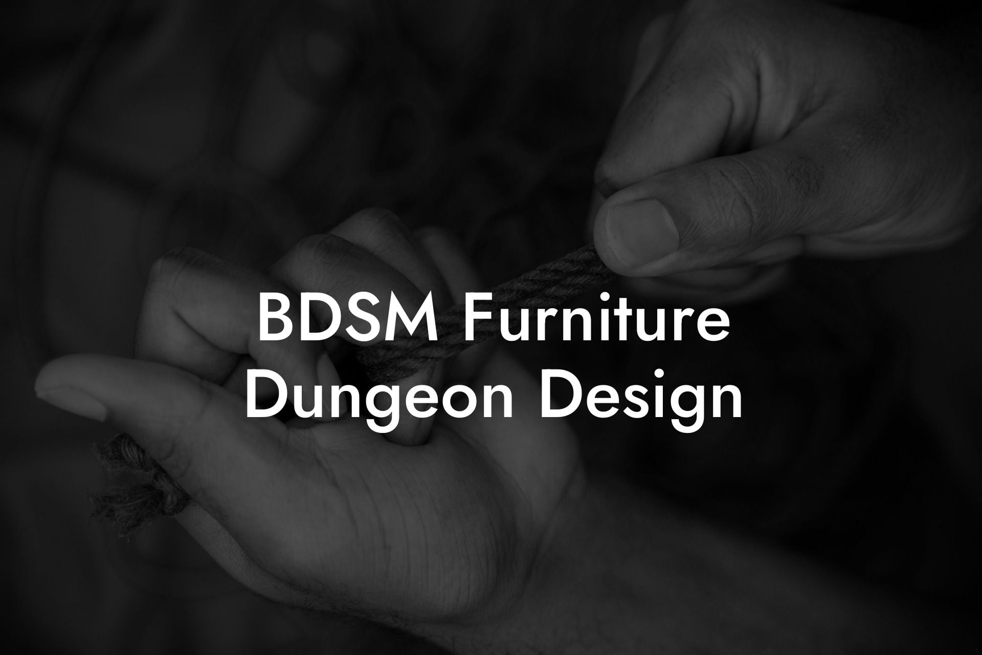 BDSM Furniture Dungeon Design