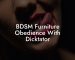 BDSM Furniture Obedience With Dicktator