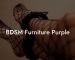 BDSM Furniture Purple