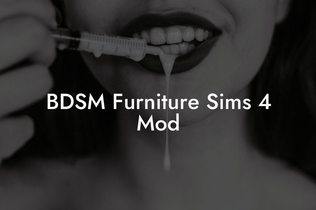 BDSM Furniture Sims 4 Mod