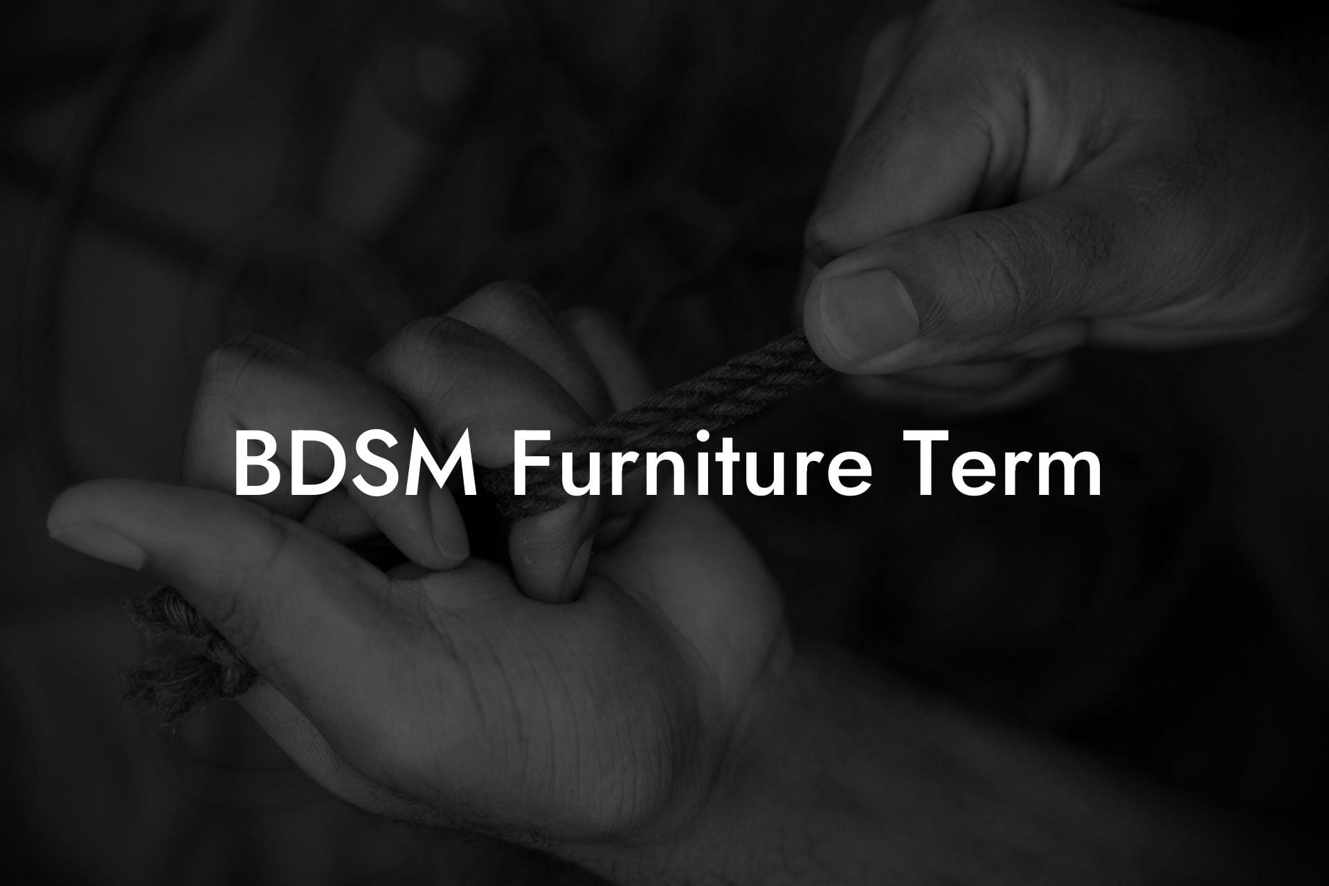 BDSM Furniture Term