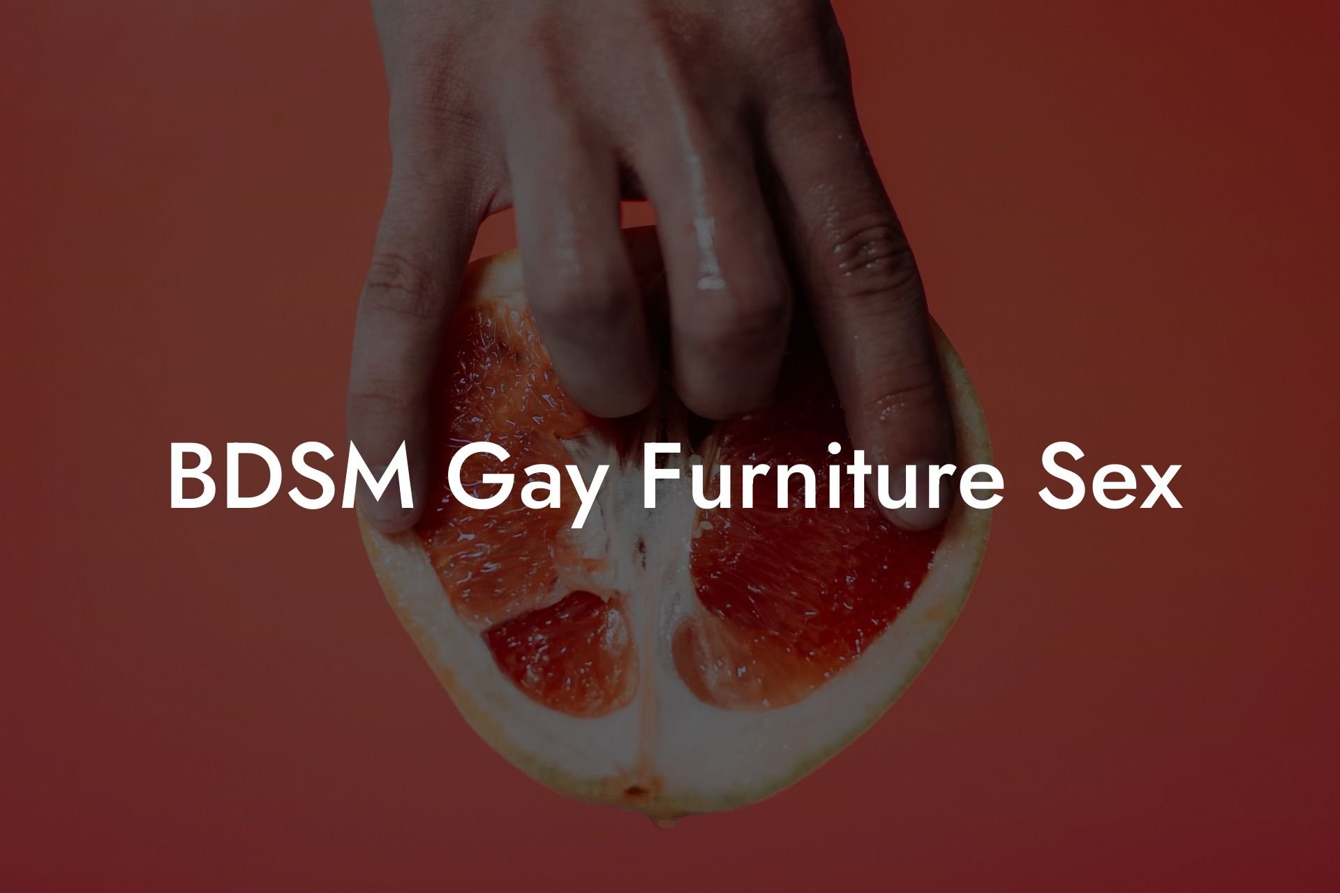 BDSM Gay Furniture Sex