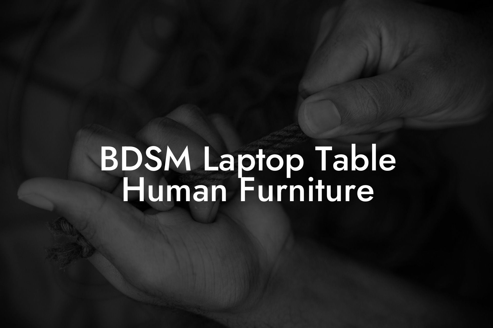 BDSM Laptop Table Human Furniture