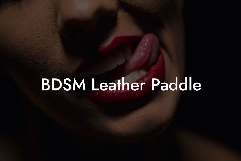 BDSM Leather Paddle