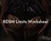 BDSM Limits Worksheet