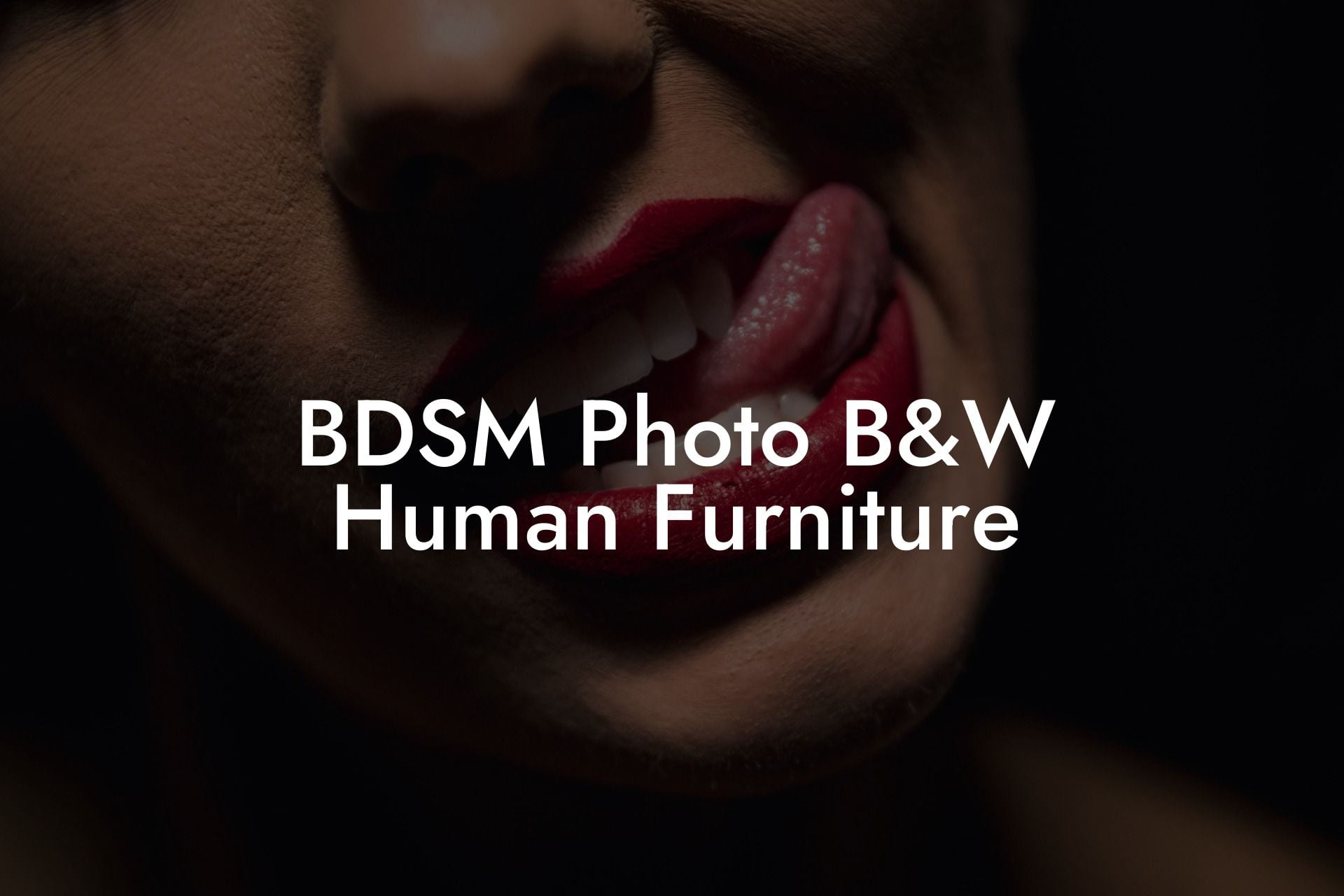 BDSM Photo B&W Human Furniture